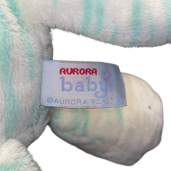 14" Aurora Baby Plush Tiger Cub Stuffed Animal Nursery Decor Shower Gift Toy - Picture 9 of 12